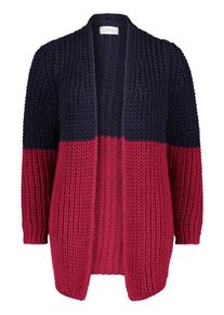 Cartoon, Damen Cardigan, Nachtblau / Rot