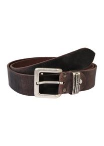 Tom Tailor, Herren Ledergürtel 'Waxed Fullgrain', Braun