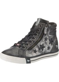 Mustang, Damen Sneaker, Graphit / Silbergrau / Naturwei&szlig;