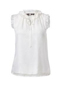 Hallhuber, Damen Seidentop, Wei&szlig;