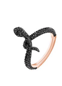 Swarovski, Damen ring 'Leslie 5402439', Rosegold / Schwarz
