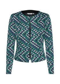 Tom Tailor, Damen Blazer 'colorful jersey Blazer 1/1', Blau / Gr&uuml;n