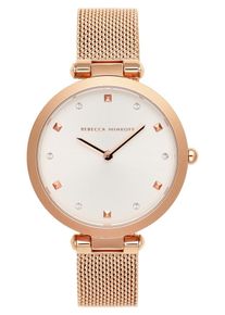 Rebecca Minkoff, Damen Uhr 'Nina 2200301', Rosegold / Wei&szlig;