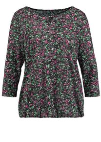 Gerry Weber, Damen T-Shirt 'Mille Fleurs', Gr&uuml;n / Pink / Schwarz