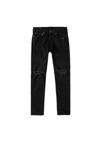 Abercrombie & Fitch Abercrombie & Fitch, Herren Jeans 'SUPER SLIM BLACK DESTROY 1CC', Black Denim