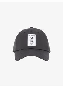 J. Lindeberg J.Lindeberg, Herren Cap 'Carl Poly Grid', Schwarz / Wei&szlig;