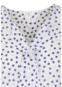 Seidensticker, Damen Schlupfbluse 'Schwarze Rose', Blau / Wei&szlig;