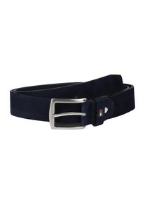 Tommy Hilfiger, Herren Gürtel 'DENTON SUEDE BELT 3.5 ADJ', Navy