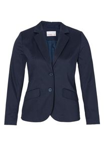 sheego, Damen Style Blazer mit Reverskragen, Dunkelblau