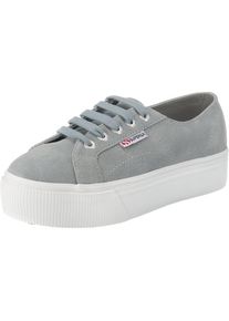 Superga, Damen Sneaker, Grau / Wei&szlig;