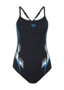 arena, Damen Schwimmerbadeanzug 'FINGERPRINT', Schwarz