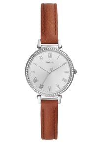 Fossil, Damen uhr, Braun / Silber