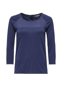 Tommy Hilfiger, Damen Shirt 'CAITLIN ROUND-NK TOP 3/4 SLV', Dunkelblau