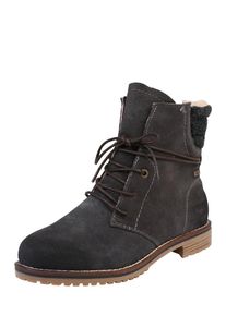 Tom Tailor, Damen Gefütterte Schnürstiefelette, Anthrazit