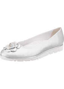Gerry Weber, Damen Ballerinas 'Mathea', Silber / Weiß