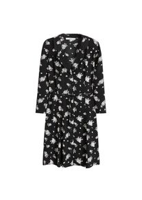 Mango, Damen Kleid 'Serena', Schwarz / Weiß
