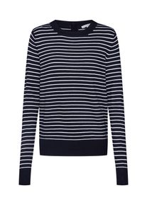 Tom Tailor Denim, Damen Pullover 'striped crew neck pullover', Schwarz / Wei&szlig;