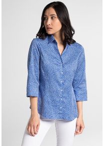 Eterna, Damen Bluse, Blau / Weiß