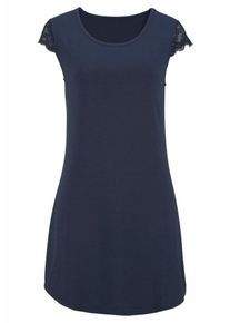 Lascana, Damen Nachthemd, Navy