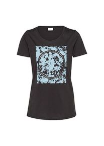 BOSS, Damen T-Shirt 'Tecircle', Nachtblau / Hellblau