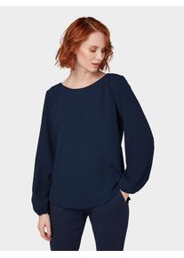Tom Tailor, Damen Bluse 'trendy highlight blouse', Navy