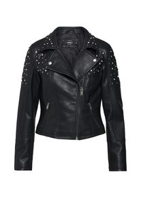 Only, Damen Jacke 'onlBLAZE EMB. BIKER OTW', Schwarz