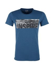 Q/S Designed By, Herren Shirt, Blau / Grau