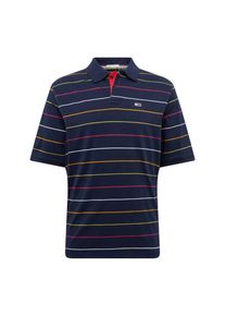Tommy Jeans, Herren Polo 'TJM FINE STRIPE POLO', Dunkelblau / Mischfarben