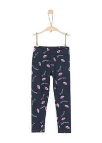 s.Oliver Junior, Mädchen Leggings, Nachtblau / Rosa / Weiß