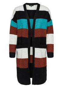 Selected Femme, Damen Strickjacke, Türkis / Rostbraun / Schwarz / Weiß