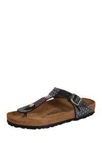 Birkenstock, Damen Zehentrenner 'Gizeh', Braun / Mischfarben / Schwarz
