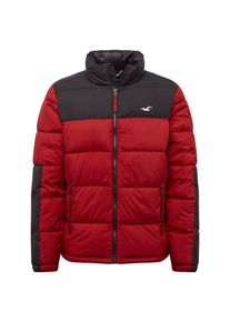 Hollister, Herren Jacke 'MW PUFFER MOCK DTC 2CC', Burgunder / Schwarz