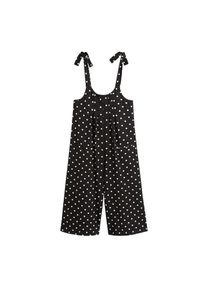 Mango, Damen Overall 'Taxi-h', Schwarz / Wei&szlig;