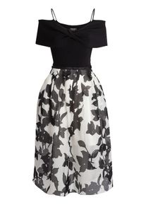 Apart, Damen Cocktailkleid, Schwarz / Wei&szlig;
