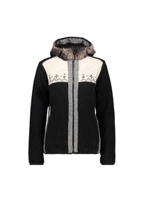 CMP, Damen Fleecejacke '38H3226-A143', Creme / Schwarz