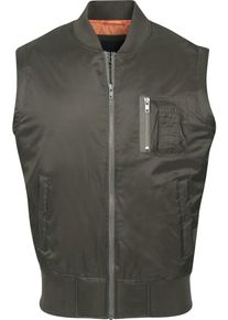 Urban Classics, Herren Bomber Vest, Oliv