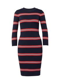 Tom Tailor Denim, Damen Strickkleid, Navy / Rot / Wei&szlig;