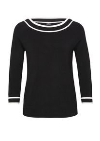 s.Oliver BLACK LABEL, Damen Pullover, Schwarz / Wei&szlig;