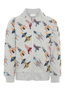 name it, Strickjacke, Hellblau / Graumeliert / Orange / Rot