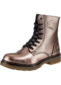 JOLANA & FENENA JOLANA & FENENA, Damen Schn&uuml;rstiefeletten, Gold