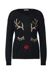 EDC by Esprit, Damen Pullover, Gold / Schwarz