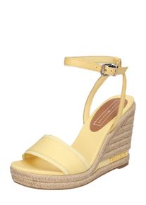 Tommy Hilfiger, Damen Sandale 'ICONIC ELENA', Gelb