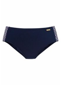 Lascana, Damen Bikini-Hose 'Raute', Navy / Pink / Weiß