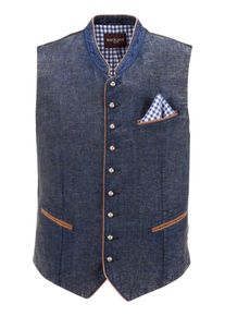 Kr&uuml;ger Buam Kr&uuml;ger Buam, Herren Trachtengilet mit Used Look Effekt, Blau