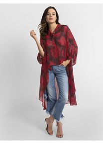 Apart, Damen Bluse, Rot / Blutrot / Schwarz