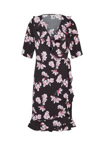 soyaconcept, Damen Wickelkleid 'SC-LAUREEN 3', Dunkellila / Altrosa