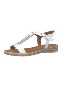 Marco Tozzi, Damen Sandalen, Weiß