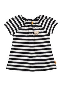 Steiff Collection, Mädchen T-Shirt mit Streifen, Blau / Weiß
