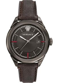 Versace, Herren Uhr 'GLAZE, VERA00418', Dunkelbraun / Anthrazit