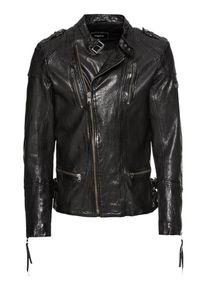tigha, Herren Lederjacke 'Jeremy', Schwarz